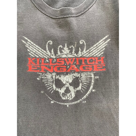 Vtg Y2K Killswitsh Engage When the Darkness Falls We Are Reborn Tour 03 Tshirt L - Picture 2 of 8